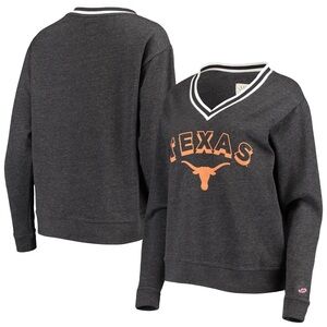 NWT Women’s League 9 Texas Longhorns V-Neck Pullover Sweatshirt~Med~$65